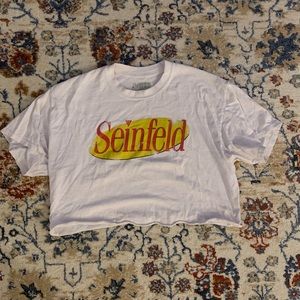 White Seinfeld Crop Top